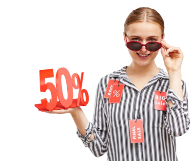 happy-woman-enjoying-sale-time