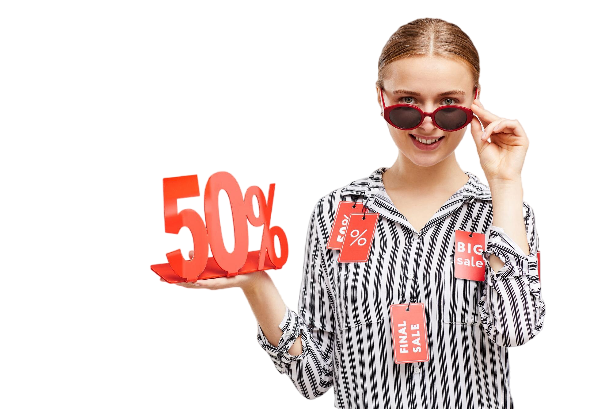 happy-woman-enjoying-sale-time